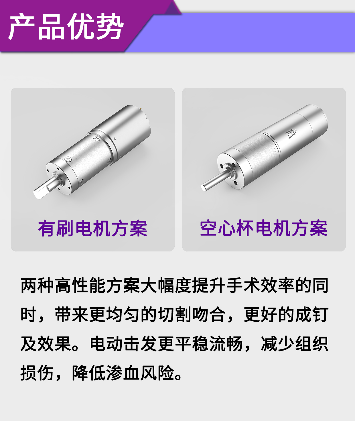 一次性電動(dòng)切割吻合器電機(jī)解決方案_醫(yī)療外科吻合器驅(qū)動(dòng)馬達(dá)-萬至達(dá)電機(jī)