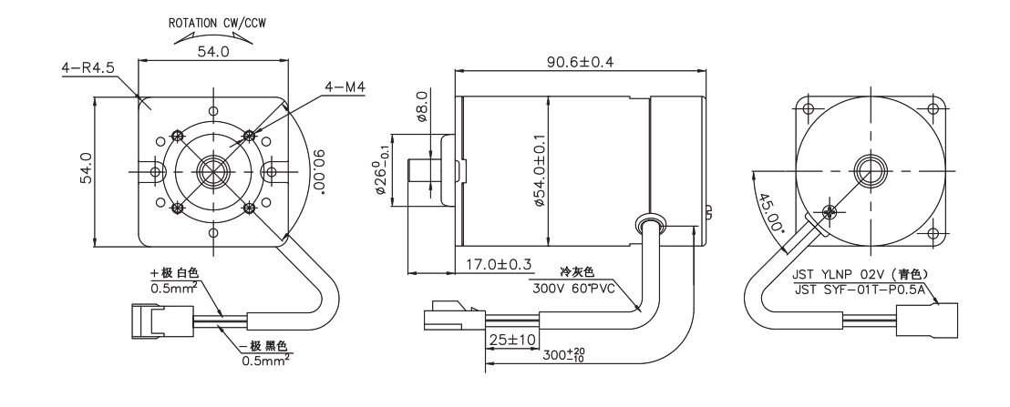 OT-RK-3632PH-4030-105.5有刷電機(jī)_按摩器電機(jī)_娃娃機(jī)馬達(dá)_按摩椅電機(jī)-萬至達(dá)電機(jī)